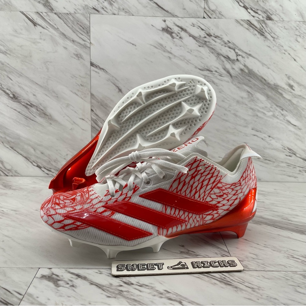 Adidas Adizero Electric Orange/White Football Cleats